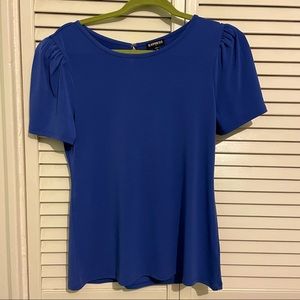 Express Puff Sleeve Crew Tee, Size M